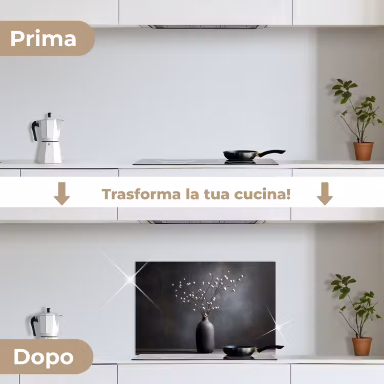 Paraschizzi cucina - Rami - Vaso - Sfere - Bianco — 7