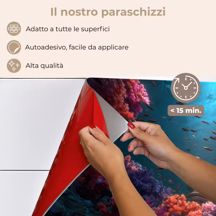 Paraschizzi cucina - Statua - Fondale marino - Corallo - Colorato — 4