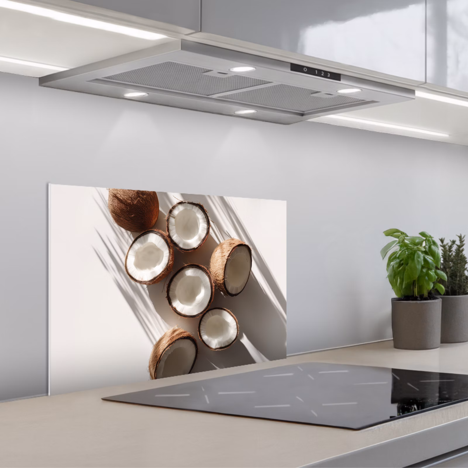 Paraschizzi cucina - Noci di cocco - Marrone - Ombra — 1