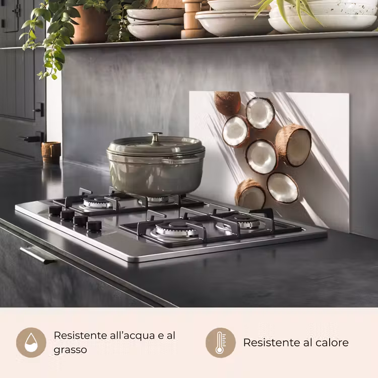 Paraschizzi cucina - Noci di cocco - Marrone - Ombra — 2