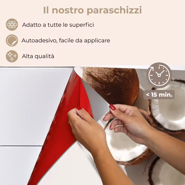 Paraschizzi cucina - Noci di cocco - Marrone - Ombra — 4