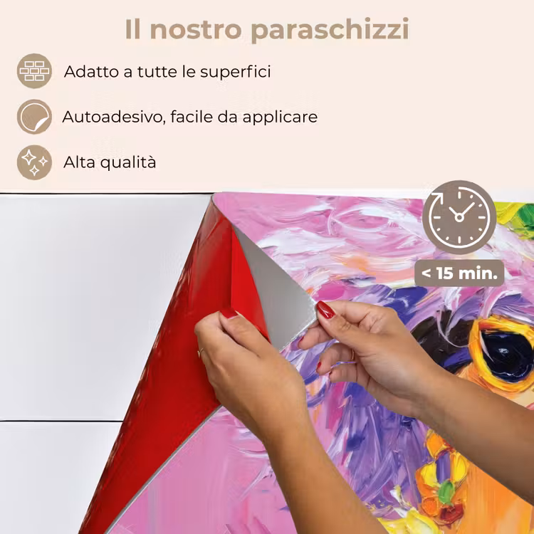 Paraschizzi cucina - Occhiali da sole - Donna - Cappotto - Piume — 4