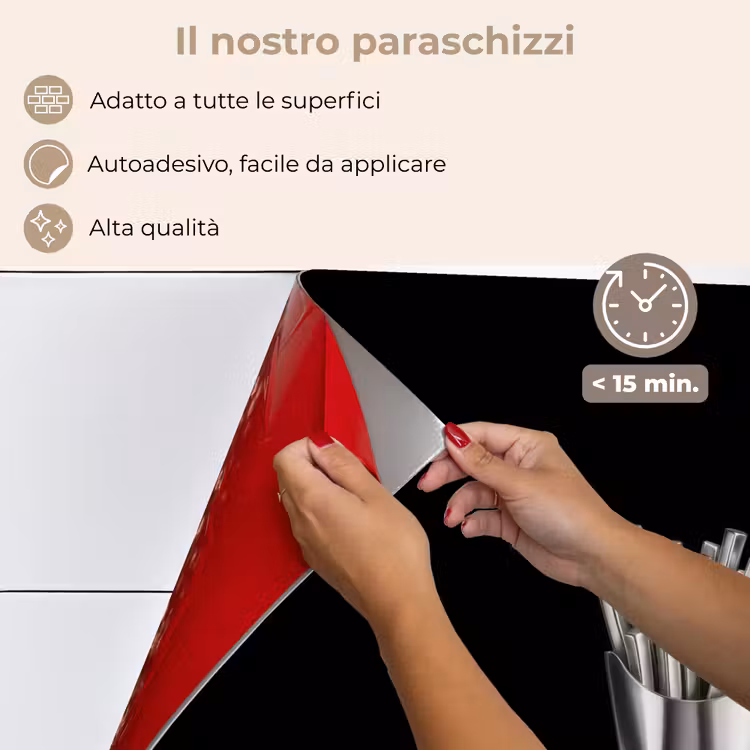 Paraschizzi cucina - Patatine fritte - Futuristico - Argento — 4