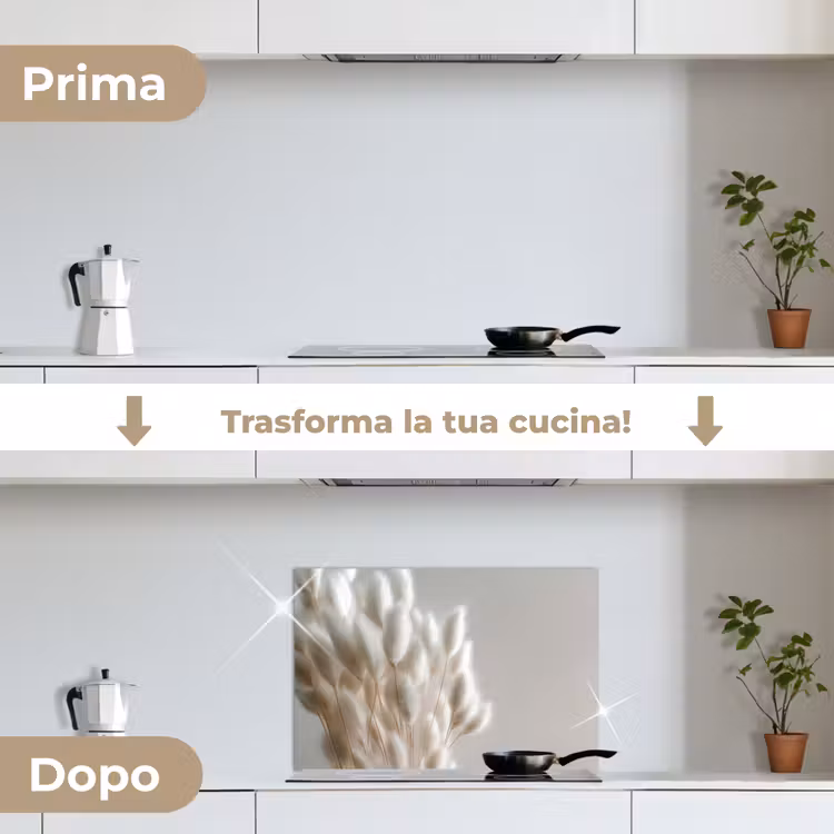 Paraschizzi cucina - Plumes - Beige - Minimalista — 7