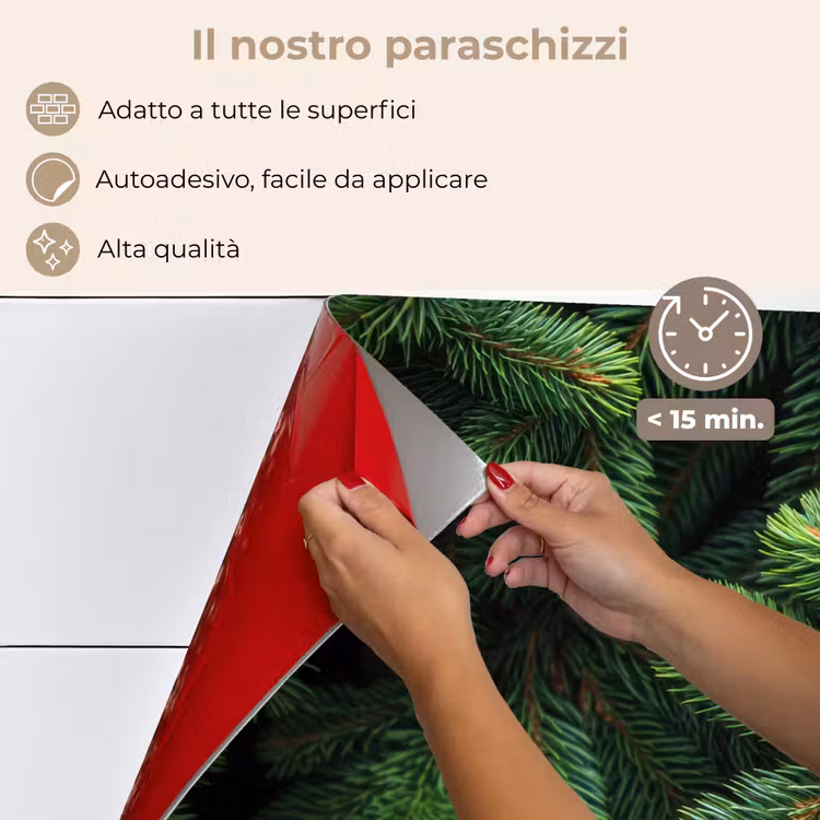 Paraschizzi cucina - Rami di abete rosso - Boccioli - Aghi - Verde — 4