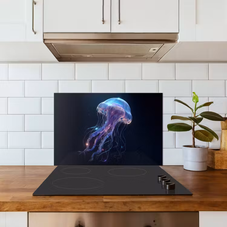 Paraschizzi cucina - Tentacoli - Medusa - Viola - Scintillante — 3