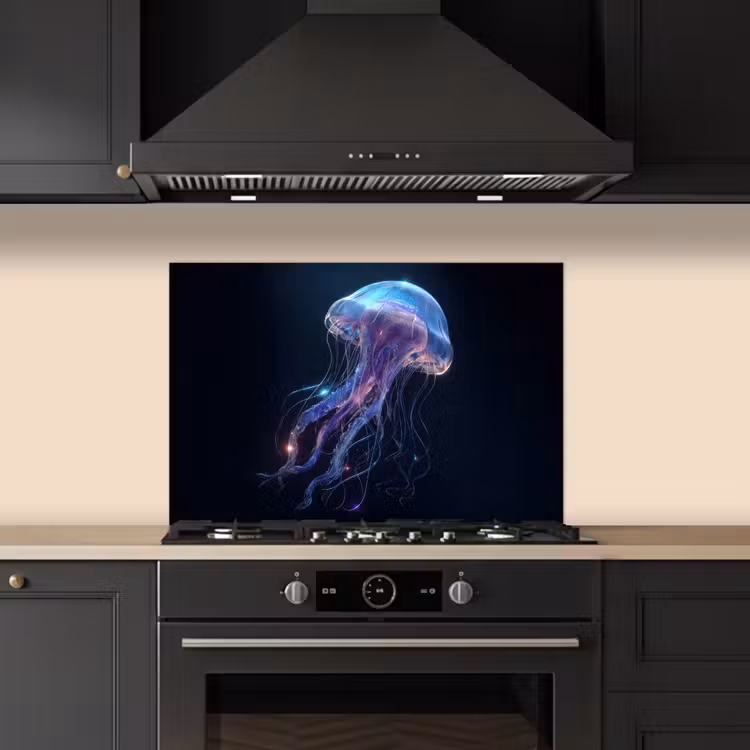 Paraschizzi cucina - Tentacoli - Medusa - Viola - Scintillante — 5