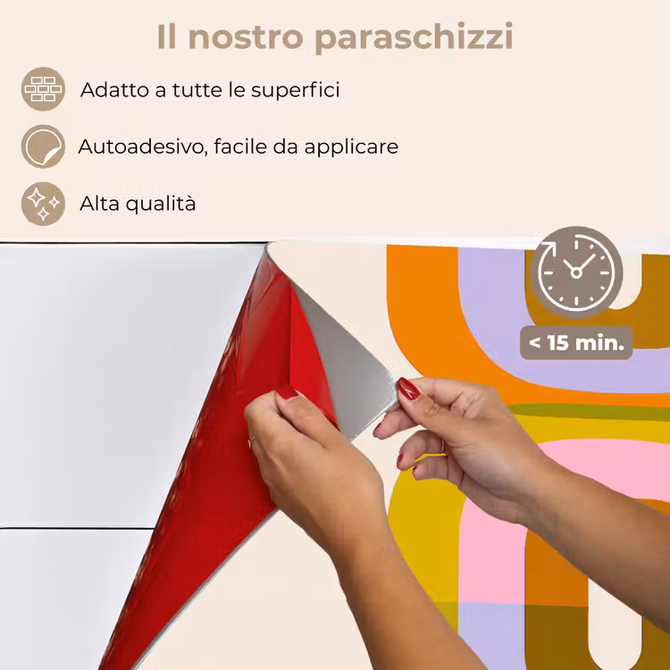 Paraschizzi cucina - Impilare - Forme - Arancione — 4