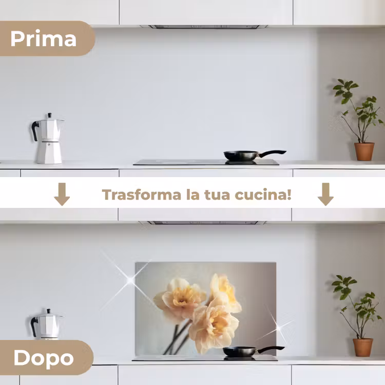 Paraschizzi cucina - Narcisi - Giallo - Petali — 7