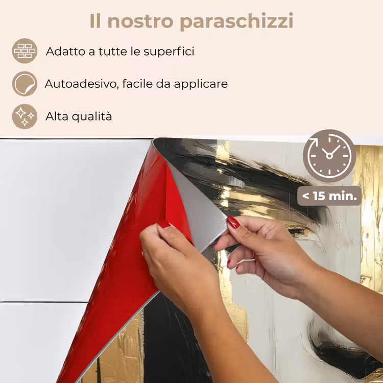 Paraschizzi cucina - Occhi - Viso - Oro - Strisce — 4