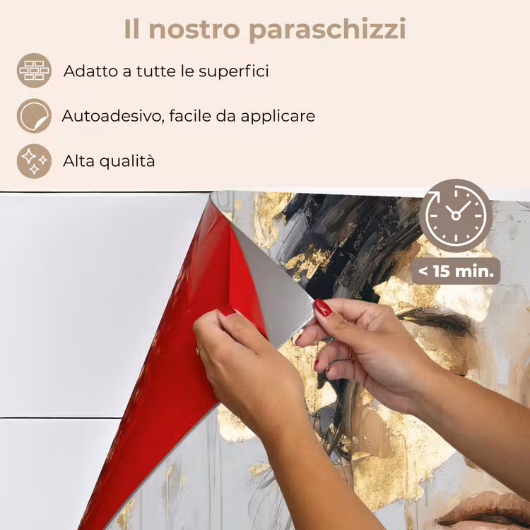 Paraschizzi cucina - Ornato - Donna - Oro - Occhi — 4