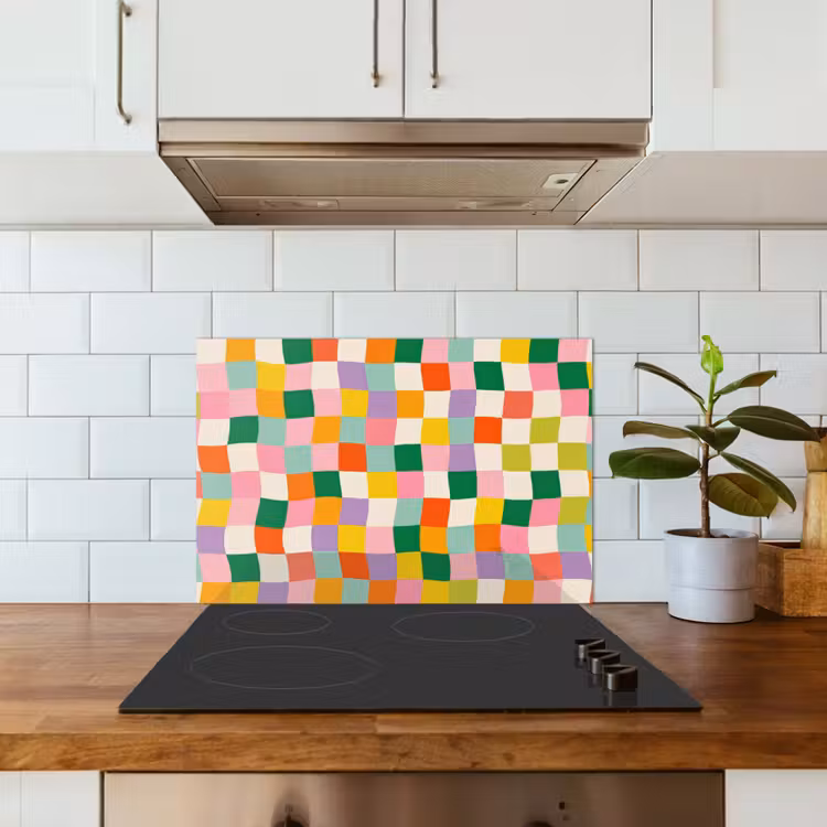Paraschizzi cucina - Quadrati - Colorati - Ondulati — 3