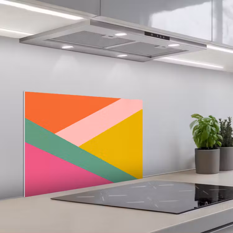 Paraschizzi cucina - Triangoli - Colorati - Astratti — 1