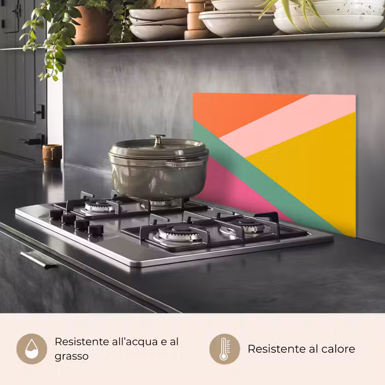Paraschizzi cucina - Triangoli - Colorati - Astratti — 2