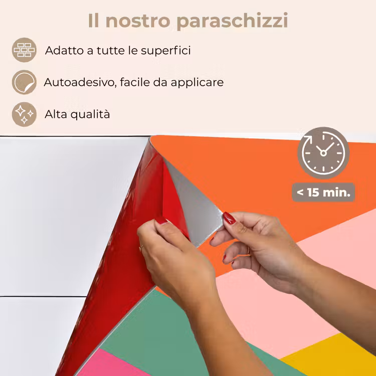 Paraschizzi cucina - Triangoli - Colorati - Astratti — 4