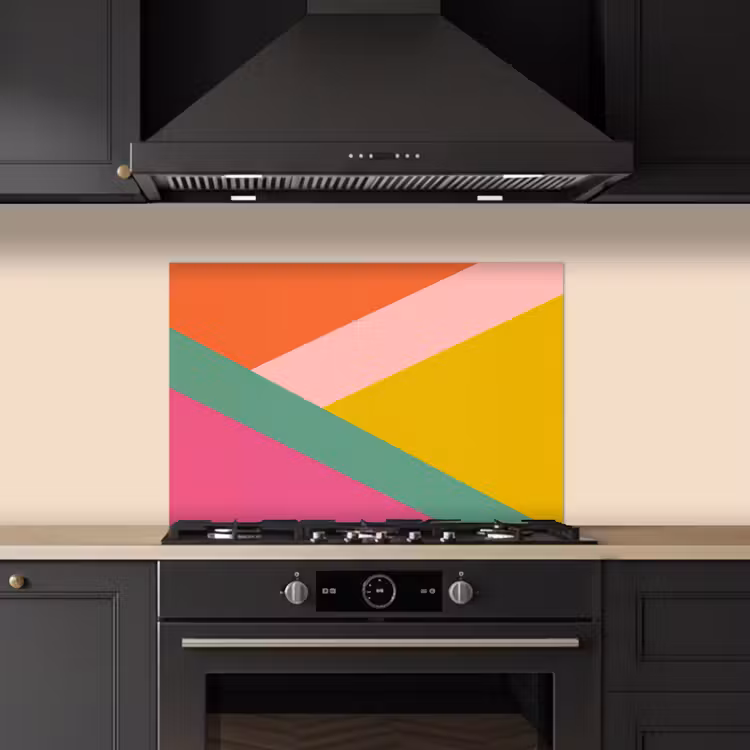 Paraschizzi cucina - Triangoli - Colorati - Astratti — 5
