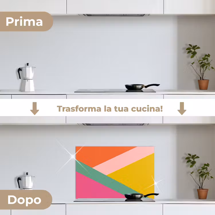 Paraschizzi cucina - Triangoli - Colorati - Astratti — 7