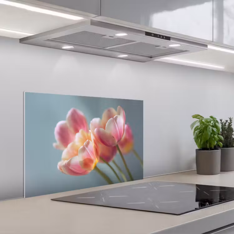 Paraschizzi cucina - Tulipani - Rosa - Steli — 1