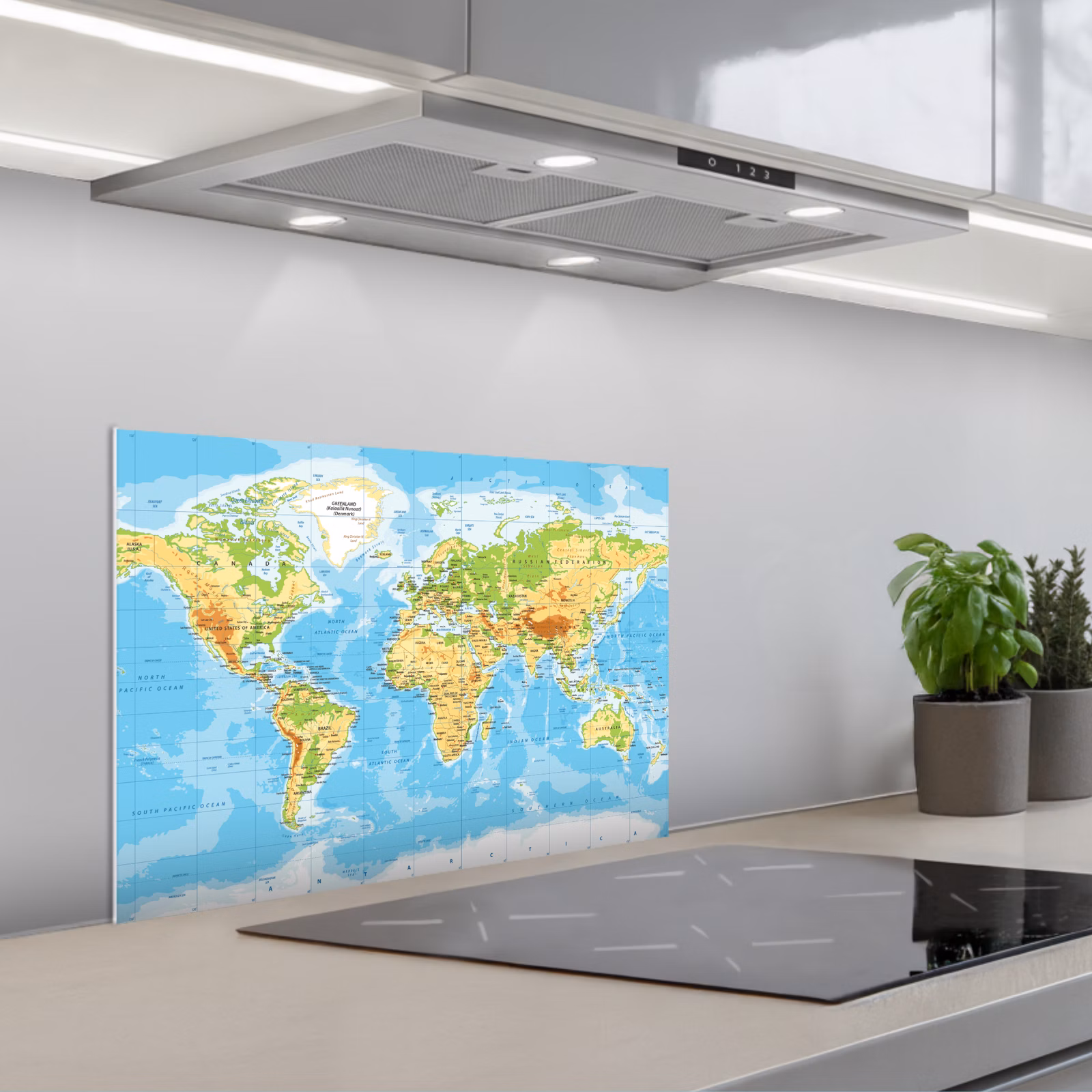 Paraschizzi cucina - Mappa del mondo - Statistica - Blu - Terra - Educativo — 1