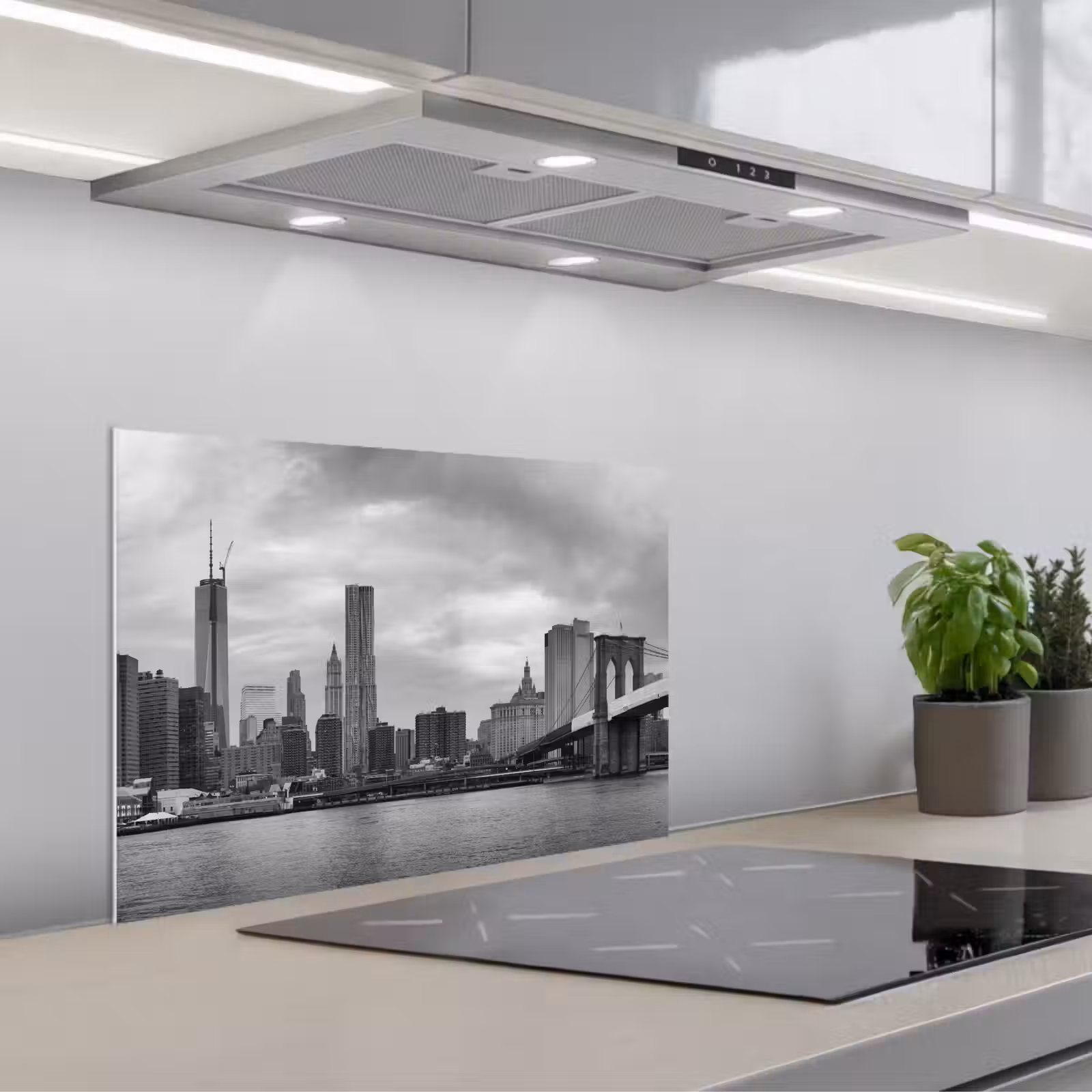 Paraschizzi cucina - Skyline - Ponte - Edifici - Incolore — 1