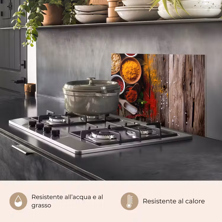 Paraschizzi cucina - La tavolozza dei colori della natura — 2