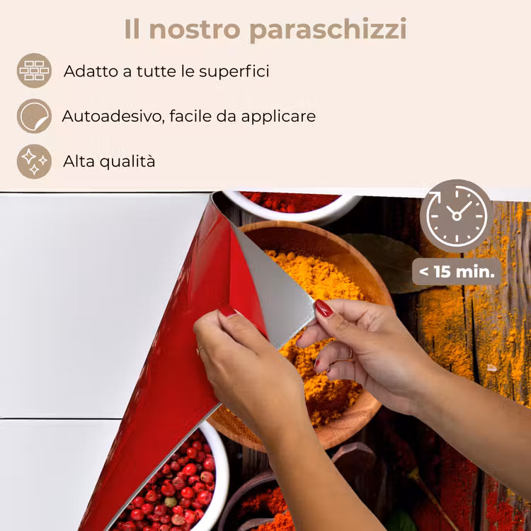Paraschizzi cucina - La tavolozza dei colori della natura — 4