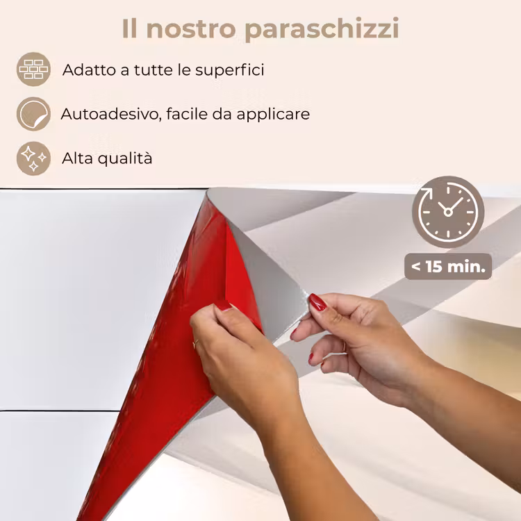 Paraschizzi cucina - Onde - Astratto - Beige — 4