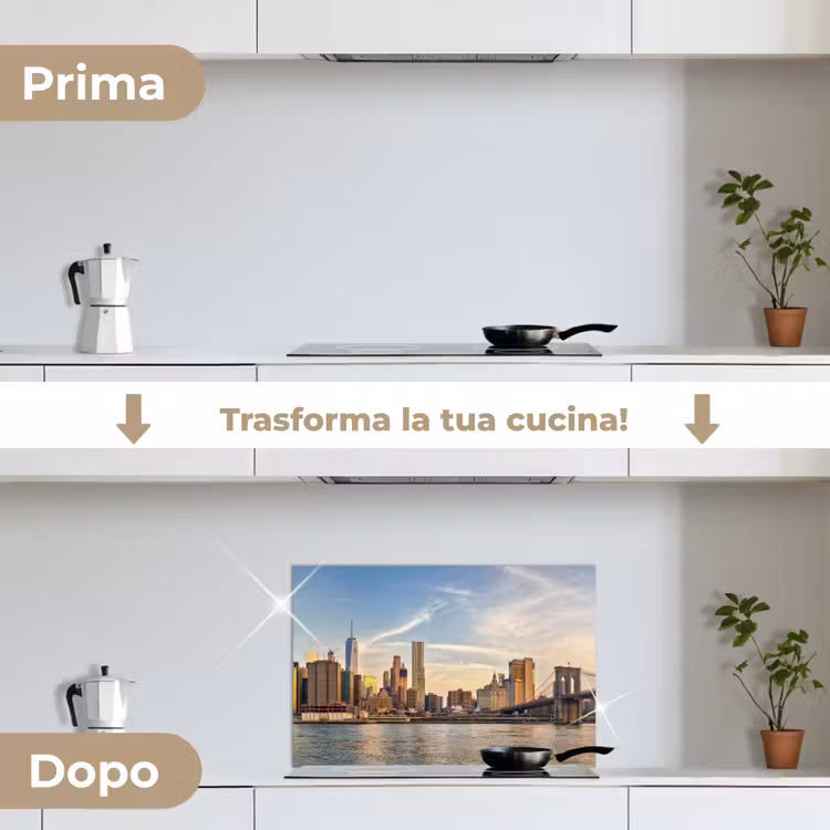 Paraschizzi cucina - Skyline - New York - Ponte - Grattacieli — 7