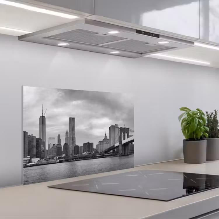 Paraschizzi cucina - Skyline - Ponte - Edifici - Incolore — 1