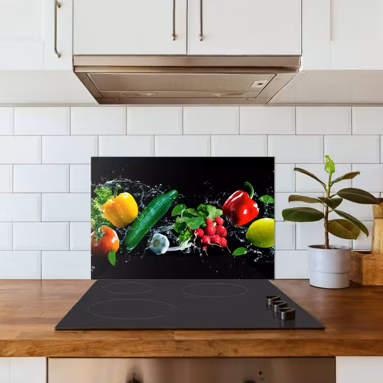 Paraschizzi cucina - Vegetale - Splash - Nero — 3