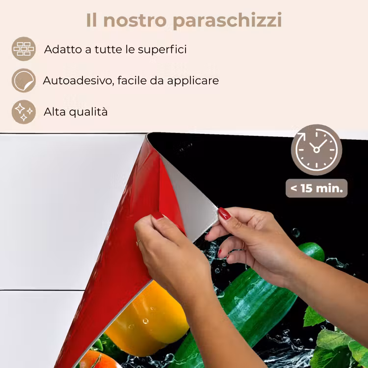 Paraschizzi cucina - Vegetale - Splash - Nero — 4