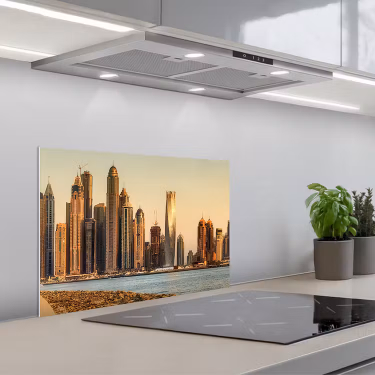 Paraschizzi cucina - Skyline - Canale - Grattacieli — 1