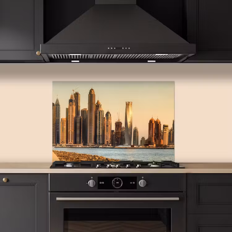 Paraschizzi cucina - Skyline - Canale - Grattacieli — 5
