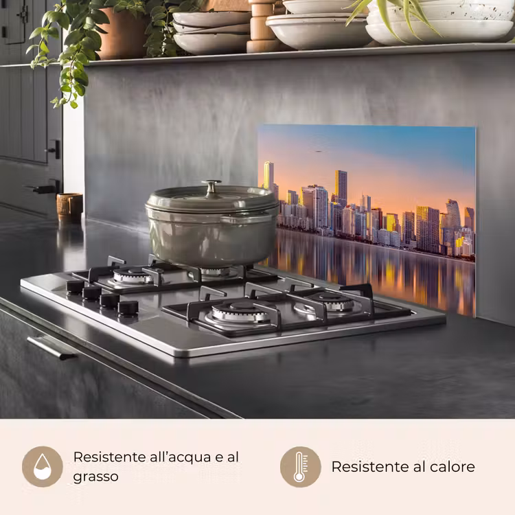 Paraschizzi cucina - Skyline - Edifici - Città — 2