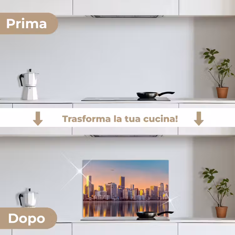 Paraschizzi cucina - Skyline - Edifici - Città — 7