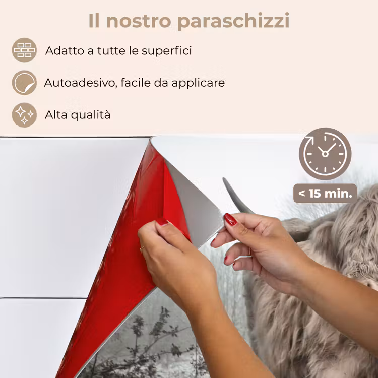 Paraschizzi cucina - Highlander scozzese - Foresta - Nebbia - Mucca - Animali - Natura — 4