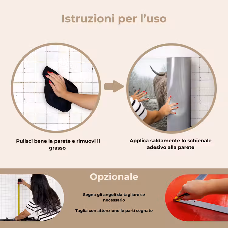 Paraschizzi cucina - Highlander scozzese - Foresta - Nebbia - Mucca - Animali - Natura — 6