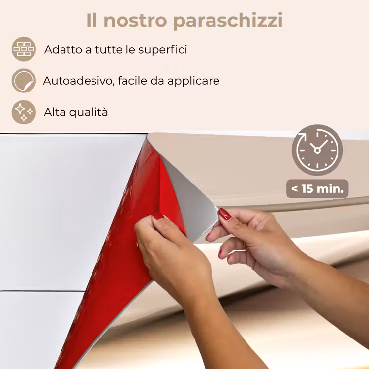 Paraschizzi cucina - Onde - Astratto - Beige caldo — 4