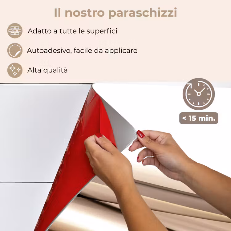 Paraschizzi cucina - Onde - Astratto - Taupe — 4