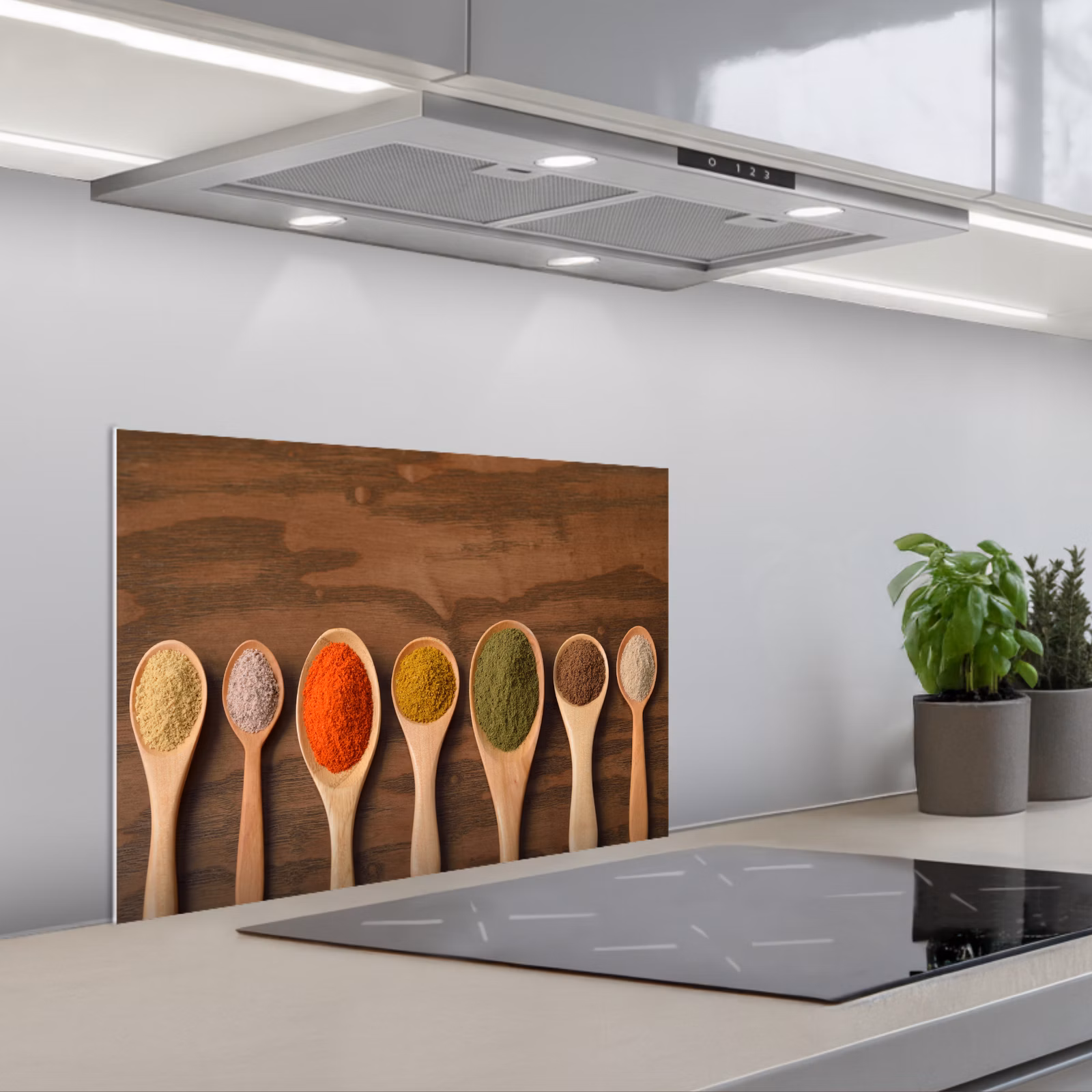 Paraschizzi cucina - Mestolo - Erbe - Cibo - Spezie - Tavola — 1