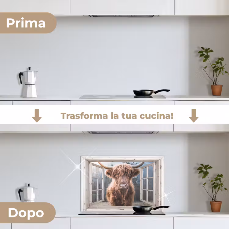 Paraschizzi cucina - Highlander scozzese - Mucca - Montagna - Vista — 7