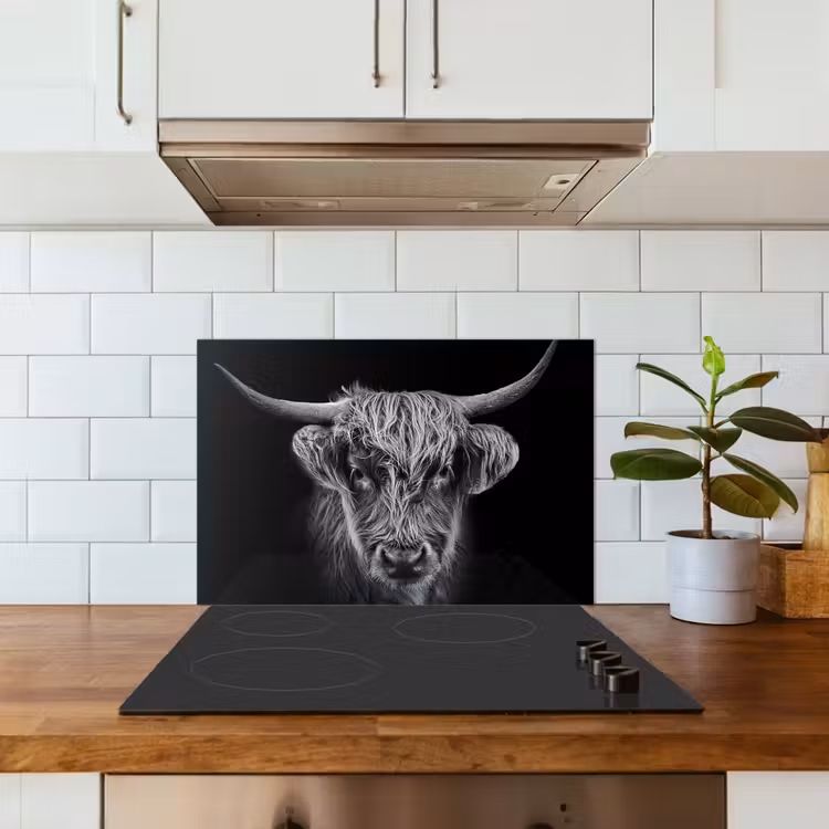 Paraschizzi cucina - Highlander scozzese - Nero - Mucca - Animali — 3