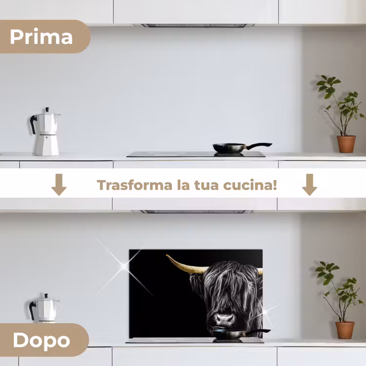 Paraschizzi cucina - Highlander scozzese - Oro - Cappotto - Animali - Mucca — 7
