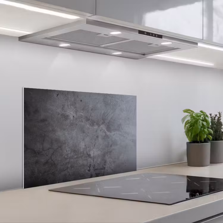 Paraschizzi cucina - Industriale - Cemento - Grigio - Ardesia - Retrò — 1