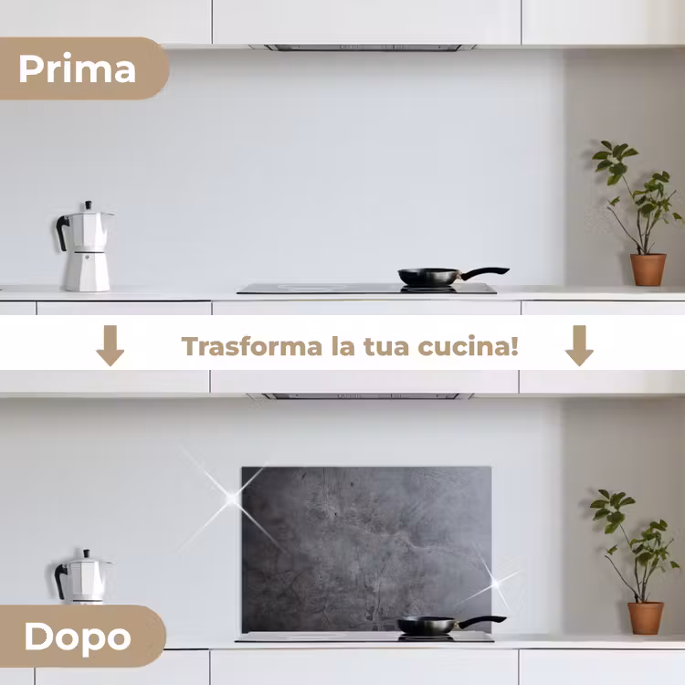 Paraschizzi cucina - Industriale - Cemento - Grigio - Ardesia - Retrò — 7