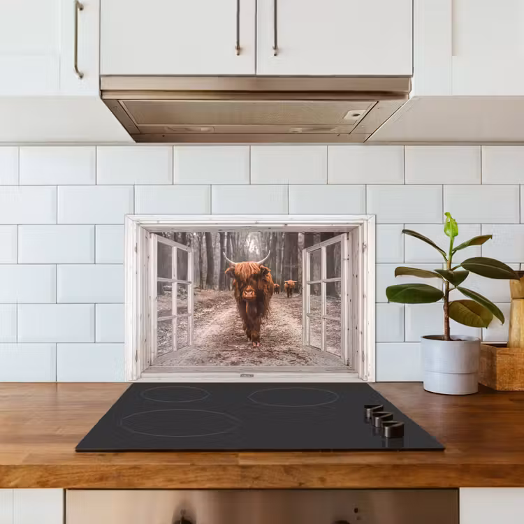 Paraschizzi cucina - Vista - Highlander scozzese - Finestra — 3