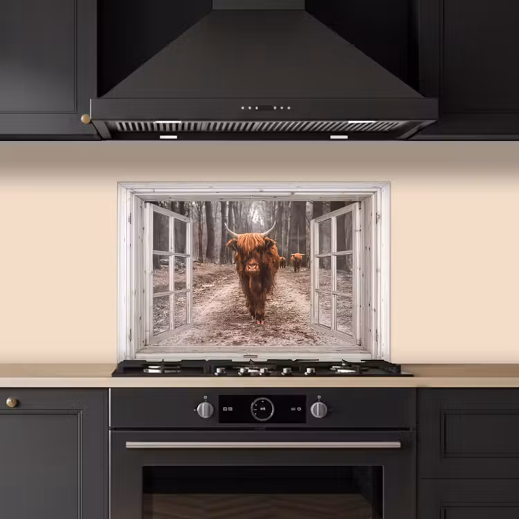Paraschizzi cucina - Vista - Highlander scozzese - Finestra — 5