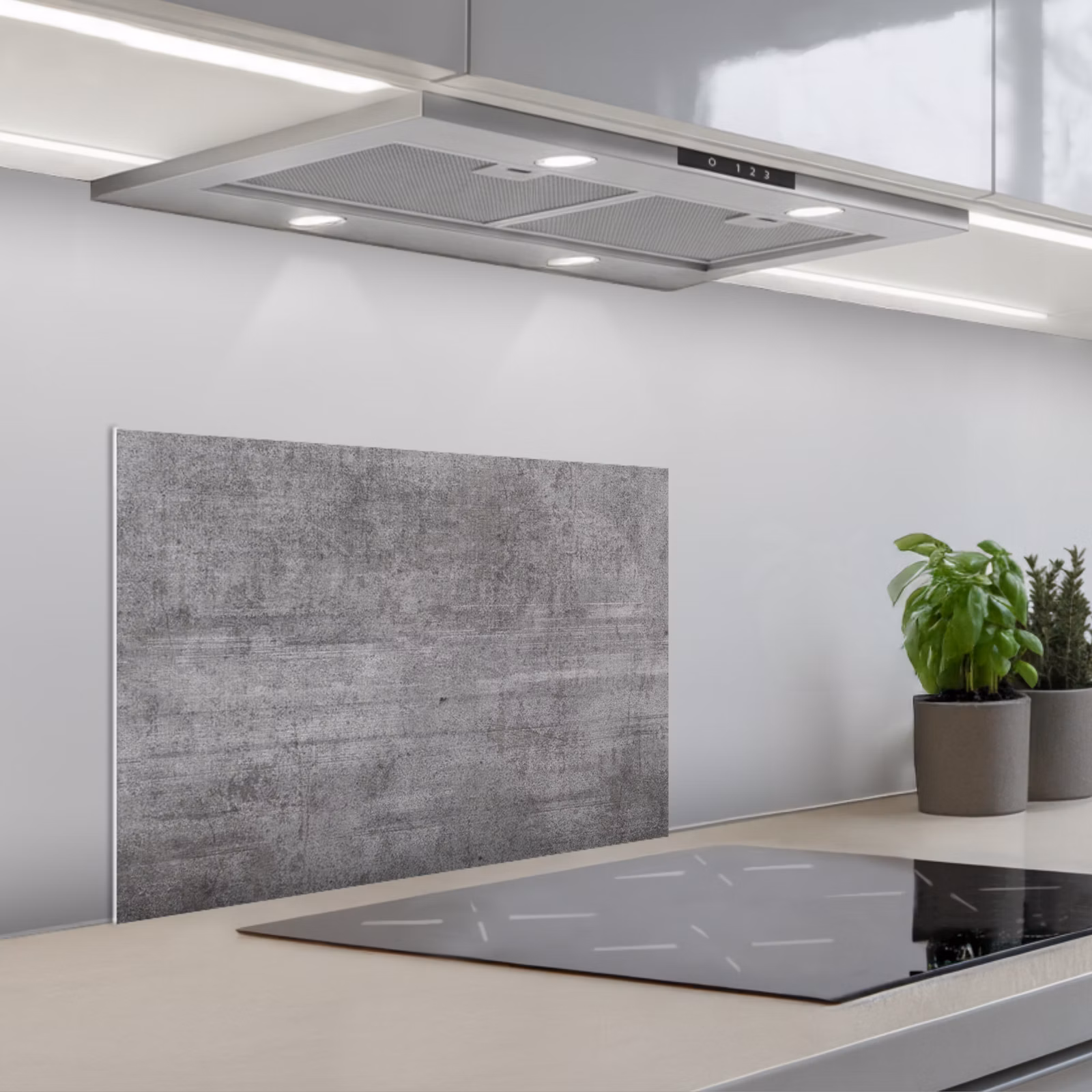 Paraschizzi cucina - Panno di cemento invecchiato — 1