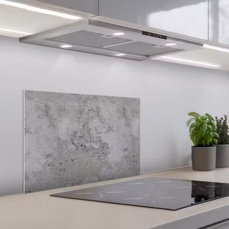 Paraschizzi cucina - Motivo - Grigio - Vecchio - Cemento — 1
