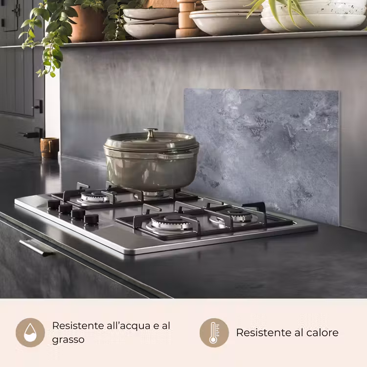 Paraschizzi cucina - Nuvole di cemento — 2